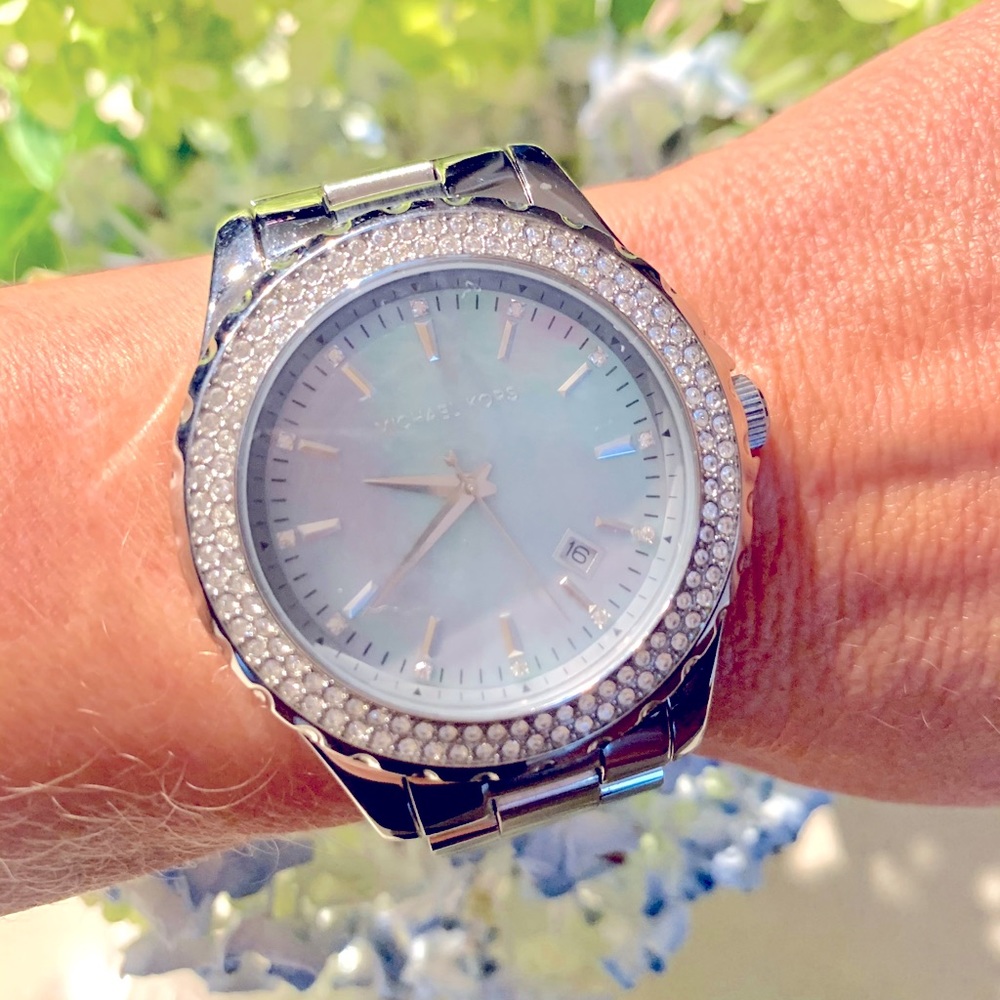 Stainless steel Michael Kors watch